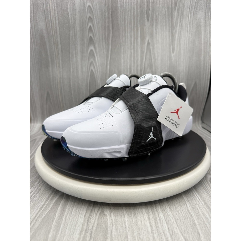 Jordan Air Rev BOA Mens Size 8.5 Nike Zoom White Black Golf Shoes FV6338-103 NEW